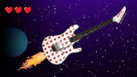 Фото «Пиксельный» Kramer NightSwan Pixel Hearts